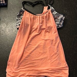 Peach tankini top size medium